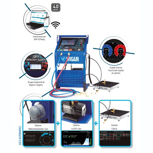 Station automatique Wigam IDO-110 avec pompe à vide RS7D-110l/min 01090035006