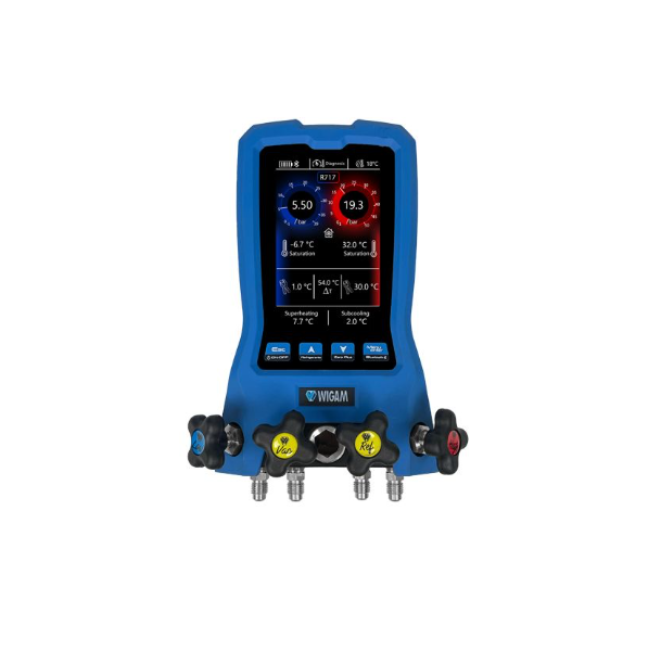 Wigam - Gruppo manometrico digitale 4 vie NH3-R717 - 04080021001