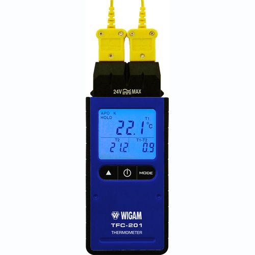 Wigam TFC-201 Termometro digitale con doppia sonda tipo K 09011053