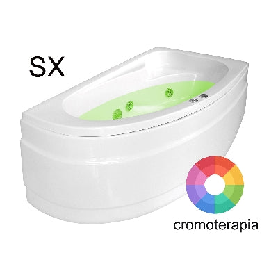 Dianflex VASCA IDROMASSAGGIO ANGOLARE ZAIRA CROMOTERAPIA Versione dx - 101-76161-DX