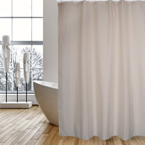 Dianflex TENDA PER DOCCIA IN TESSUTO POLIESTERE BERBERA cm 180x200 Beige - 102-ST75-180