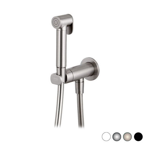 Dianflex SET MISCELATORE CON DOCCETTA SHUT-OFF TONDO   Nero Opaco - 110-1602-NO