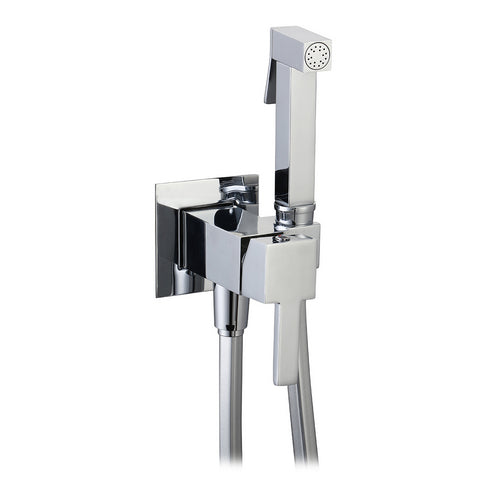 Dianflex SET MISCELATORE A INCASSO QUADRO CON SHUT-OFF E SUPP. INTEGRATO        Cromo - 110-16052-CR