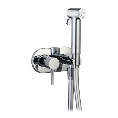 Dianflex SET MISCELATORE A INCASSO TONDO CON SHUT-OFF E SUPP. LATERALE          Cromo - 110-16053-CR