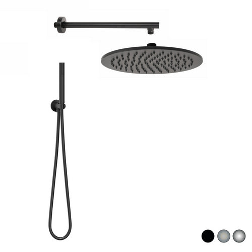 Dianflex KIT SOFFIONE TONDO SEVEN       Nero Opaco Matt - 110-M2610-NM