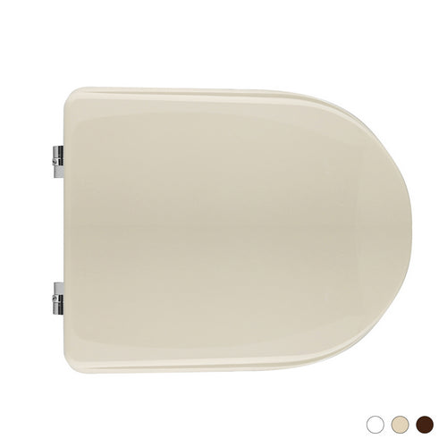 Dianflex SEDILE WC PER POZZI GINORI VASO ATENA FORMA 7 Noce SC Cerniere A Passanti - 111-22PAN-NS33