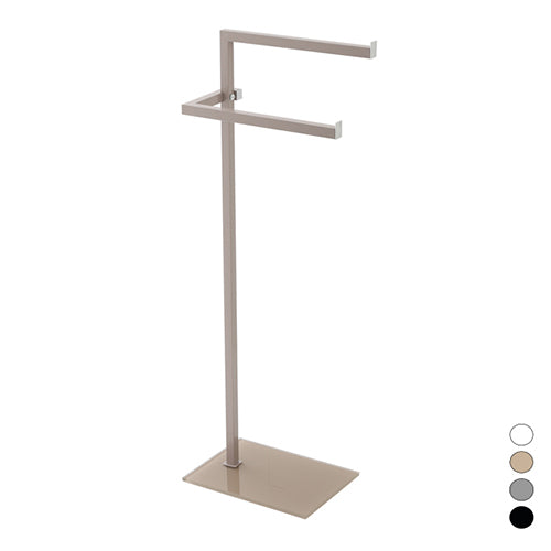 Dianflex PIANTANA PORTASCIUGAMANI CON BASE VETRO FULL COLOR Nera - 121-C1163-NE