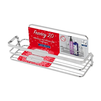 Dianflex MENSOLA RETTANGOLARE 1 RIPIANO Cromo-Lucido - 121-R289