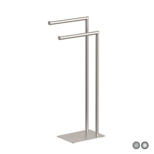 Dianflex PIANTANA PORTA ASCIUGAMANI POSEIDON Spazzolato cm 18 x h.77,2x33,5 - 122-CA921-108