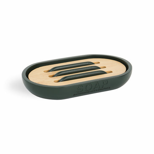 Dianflex PORTA SAPONE ANNIKA Verde Forest - cm 13 x 2 x 8,4 - 122-PN73-519