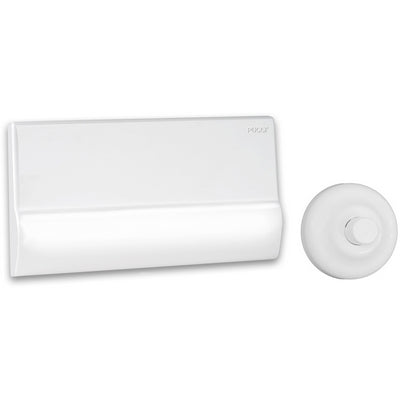 Dianflex PLACCA CON ROSONE + BOTTONE + PROLUNGA Bianca - 132-8524-BI