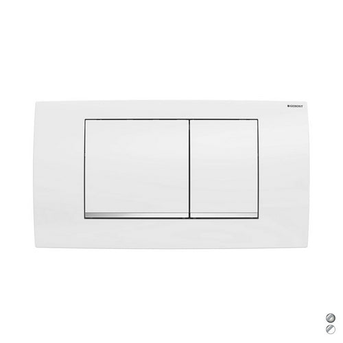 Dianflex PLACCA DI COPERTURA 2 TASTI PER CASSETTA 110700 NEW     Placca: Bianca /prof:Cromo sa - 133-G115899-KJ1