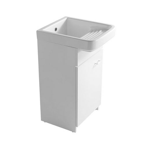 Dianflex LAVATOIO IN CERAMICA CON STRIZZATOIO E MOBILE IDROFUGO  L cm. 45  x  P cm. 60 (1 anta) - 140-1010-4560