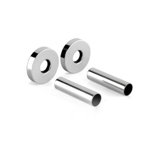 Dianflex 2 PZ ROSETTA OTTONE CROMATO CON TUBETTO Cromo D. 18X7 - 433-195