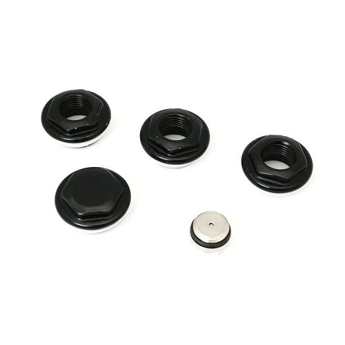 Dianflex KIT 2 RIDUZIONI DX SX PER RADIATORI TUBOLARI ARDESIA 1x3/8 Nero - 433-CR125-N03