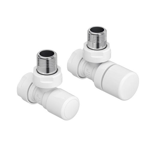 Dianflex VALVOLA E DETENTORE A SQUADRA ZEHNDER CLASSIC LINE 1/2 Bianco - 433-Z8380-04B