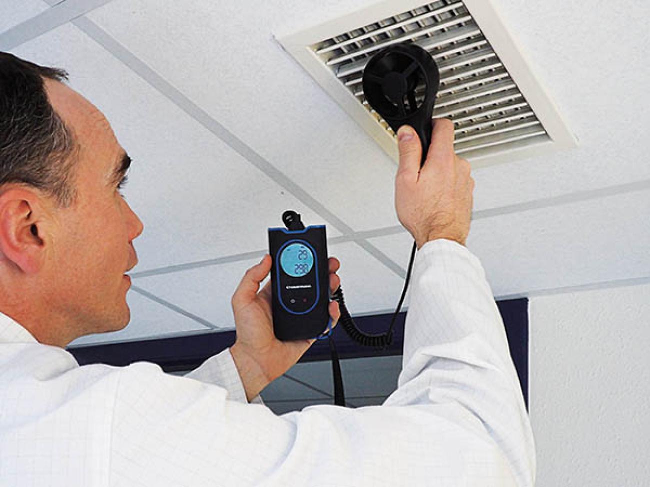 Thermo-anémomètre à hélice Sauermann Si-VV3 avec sonde à hélice intégrée SIVV3