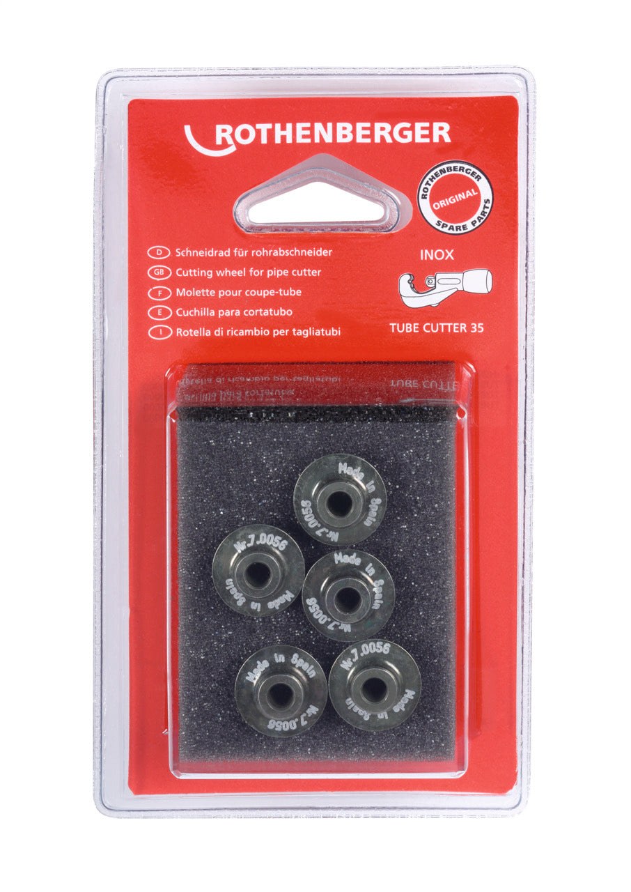 Rothenberger Rotella per INOX TUBE CUTTER 35/42 Pro e TC 42 XL, 5 pz - 070056D