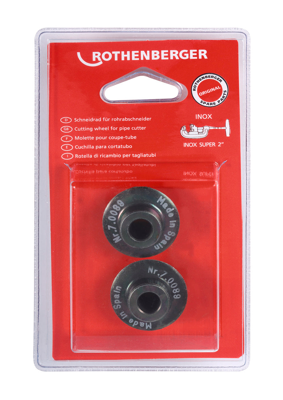 Rothenberger Rotella per SUPER 2', Inox, 2 pz - 070089D