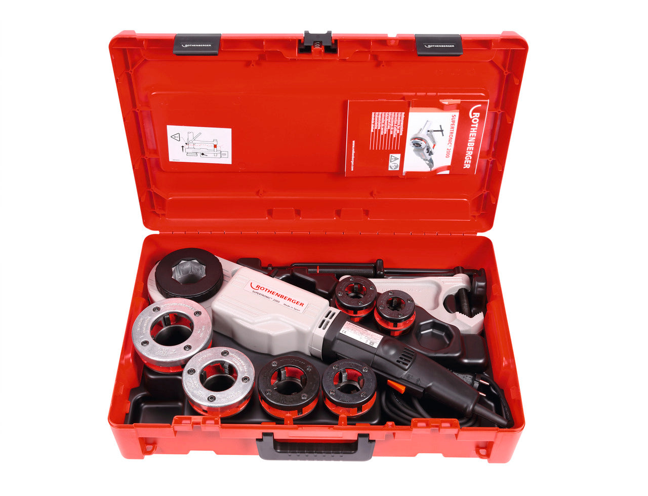 Rothenberger SUPERTRONIC 2000 Set, BSPT R,1/2-2', 230V - 71256