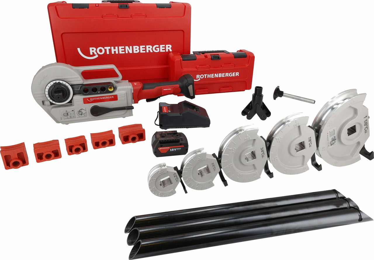 Rothenberger ROBEND 4000 E Set, 1/2-5/8-3/4-7/8-11/8 AMP - 1000004193
