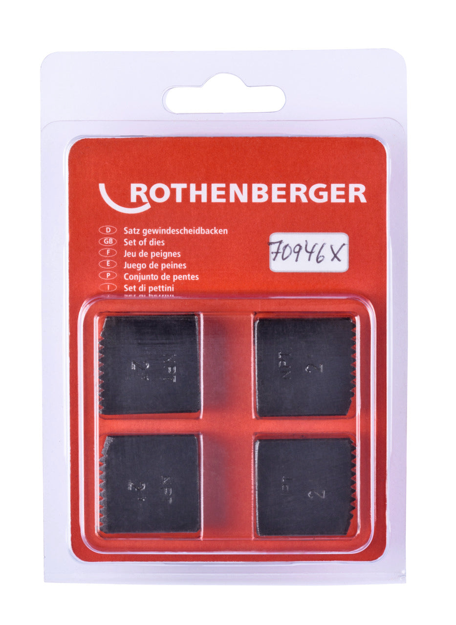 Rothenberger Serie pettini, NPT, 2', 4 pezzi - 070946X