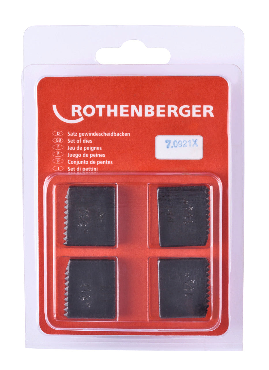 Rothenberger Serie pettini, NPT, 1.1/4', 4 pezzi - 070921X