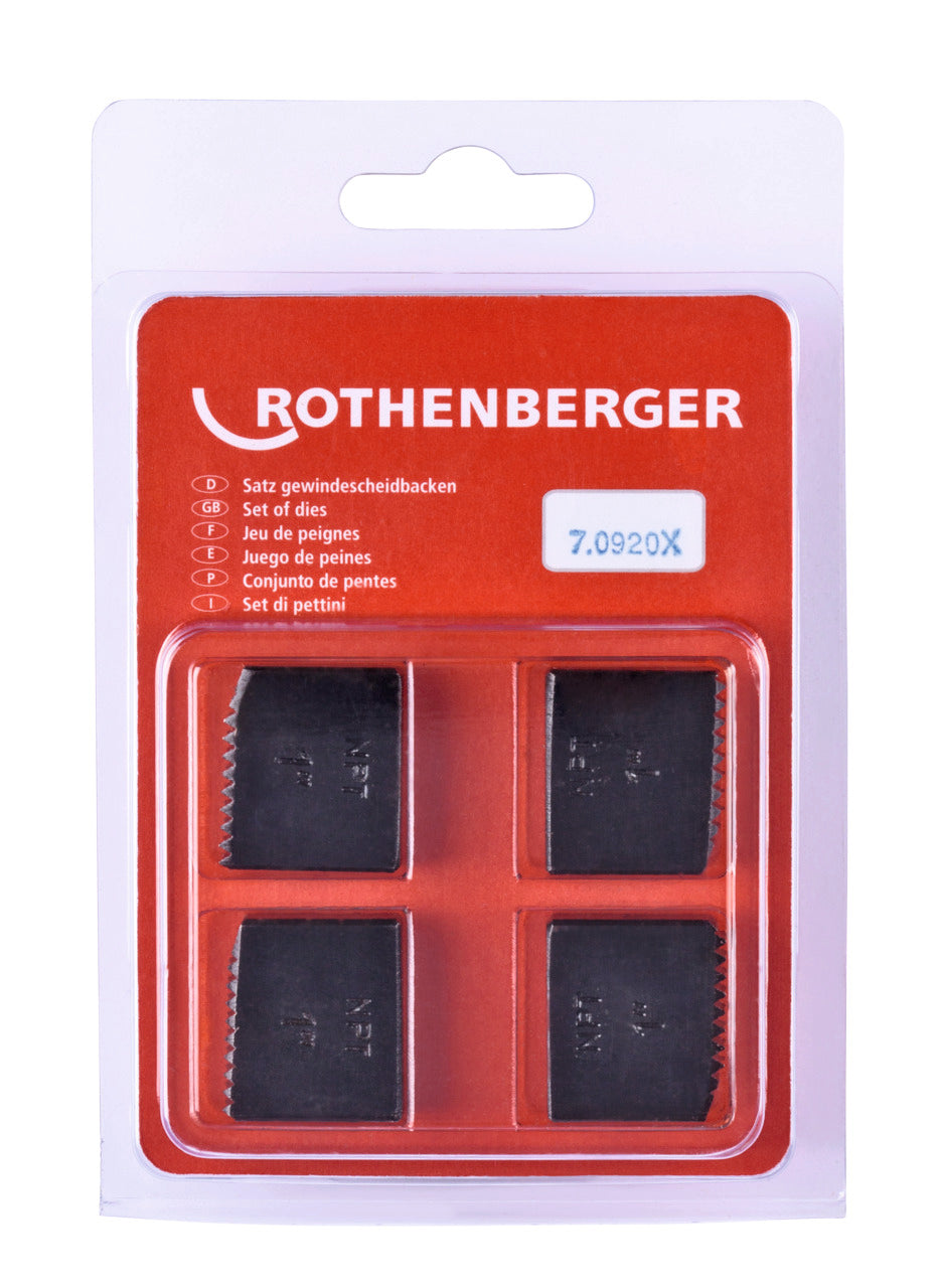 Rothenberger Serie pettini, NPT, 1', 4 pezzi - 070920X