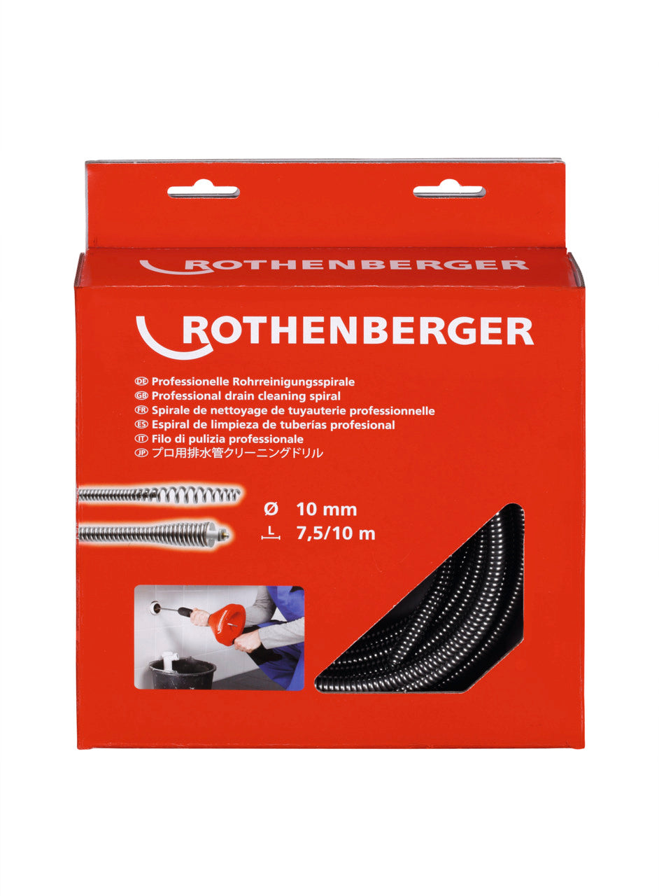 Rothenberger Spirale,10mmx7,5m m. Stahlseele+Kupplung - 72423