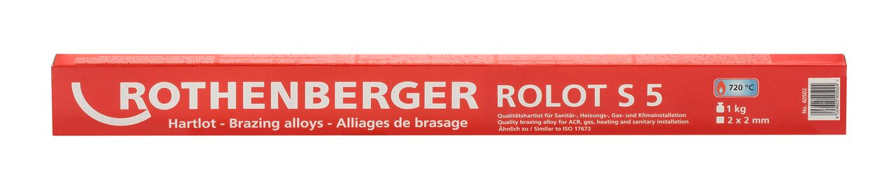 Rothenberger ROLOT S 5, similar to ISO 17672, 2x2x500 mm, 1 kg - 40502