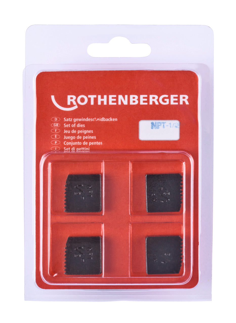 Rothenberger Serie pettini SC, NPT, 1/2', 4 pezzi - 070918X