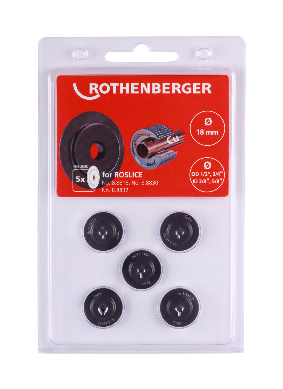 Rothenberger Rotella per ROSLICE 18mm, 1/2-3/4', 5 pz - 088842D