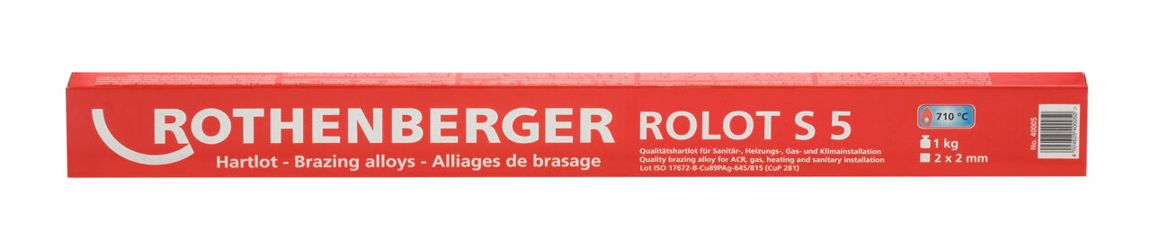 Rothenberger ROLOT S 5, iso 17672, 2x2x500 mm, 1 kg - 40005