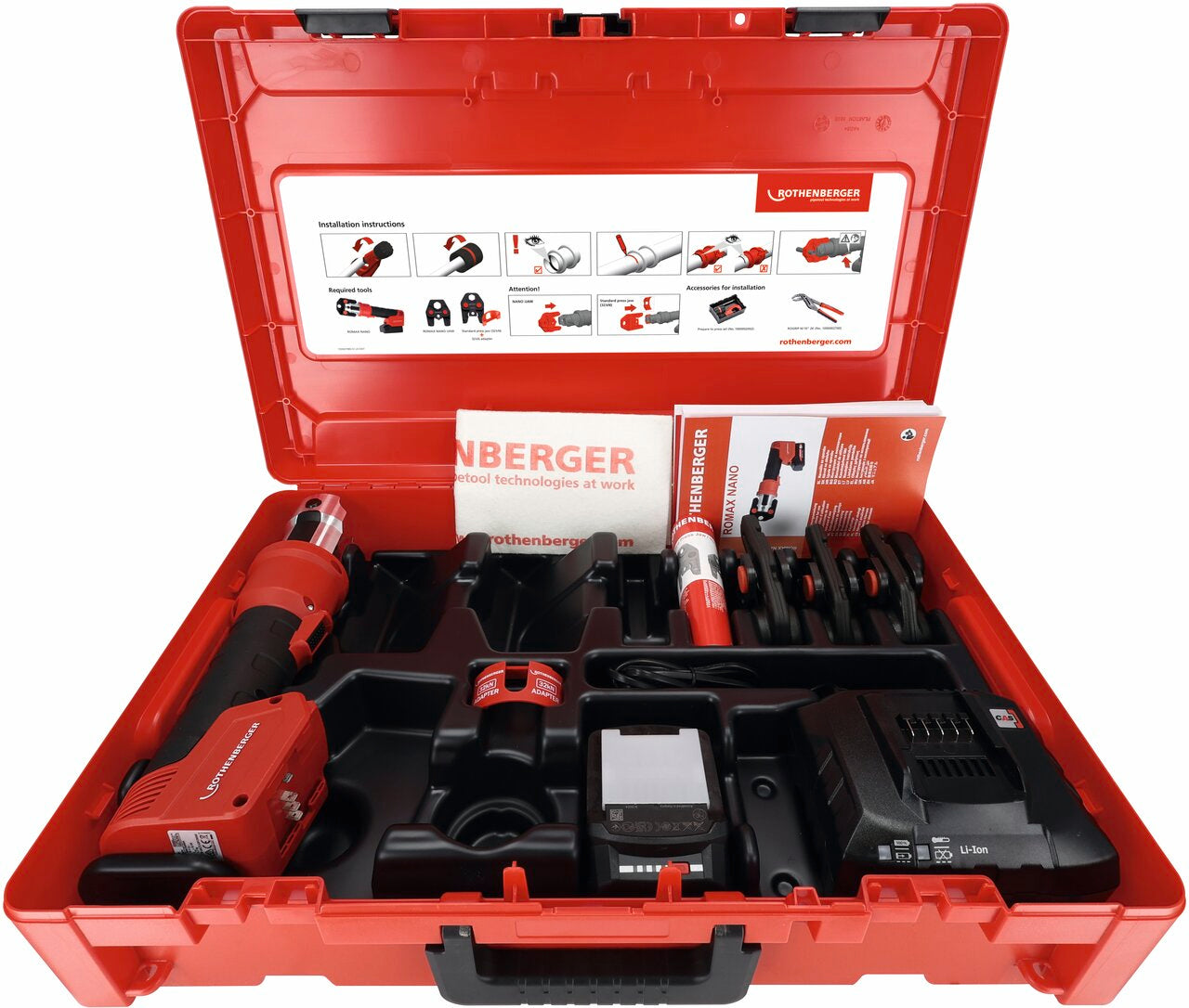 Rothenberger ROMAX NANO iJAWs Set, SV, 15-22-28 mm, 2 Ah, CAS - 1000005046