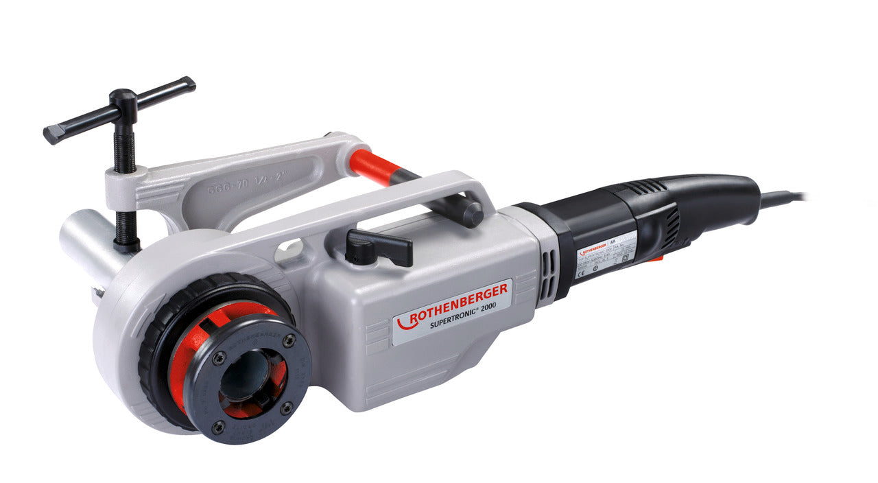 Rothenberger SUPERTRONIC 2000, 1/2-2', 230V + Lampada LED a batteria - 1000002302