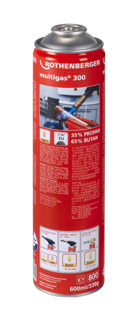 Rothenberger Multigas 300, 7/16'-EU, version A - 035510-A