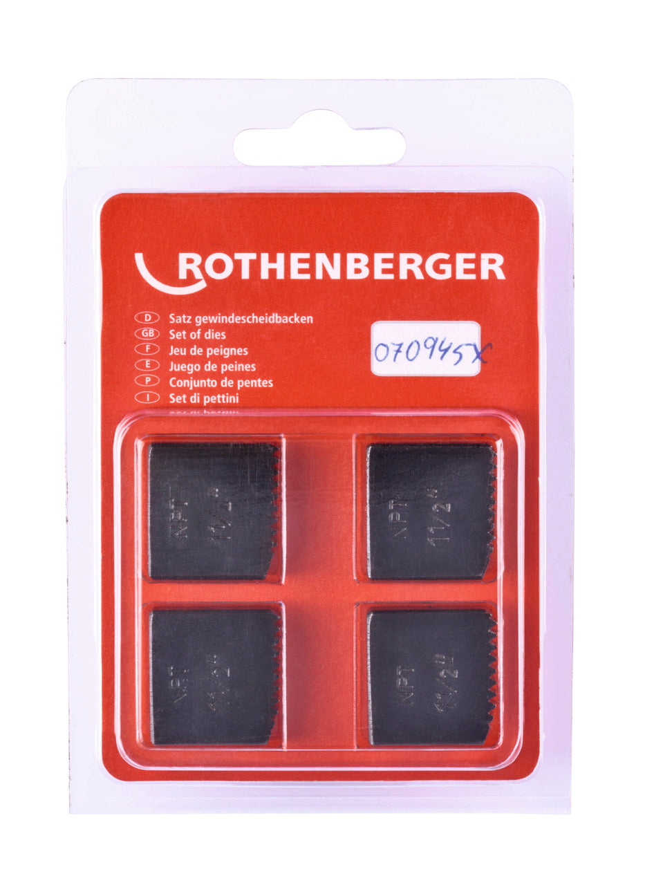 Rothenberger Serie pettini, NPT, 1,1/2', 4 pezzi - 070945X