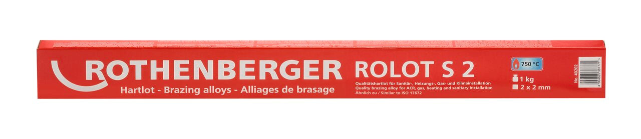 Rothenberger ROLOT S 2, simile a ISO 17672, 2x2x500 mm,1 kg - 40202