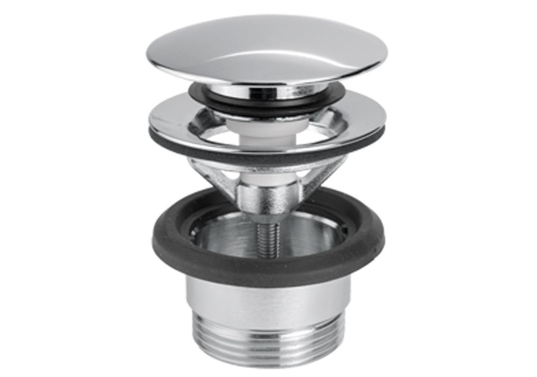 Tubico Piletta da 1”1/4 con scarico a pulsante in acciaio inox Made in Italy T100400S