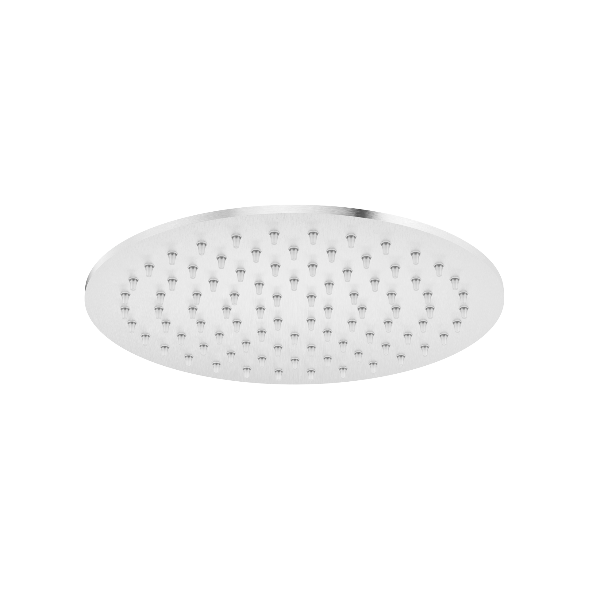 Tubico - Soffione doccia tondo ultraslim diametro 20 cm in acciaio inox 304L - Brushed - T14072S