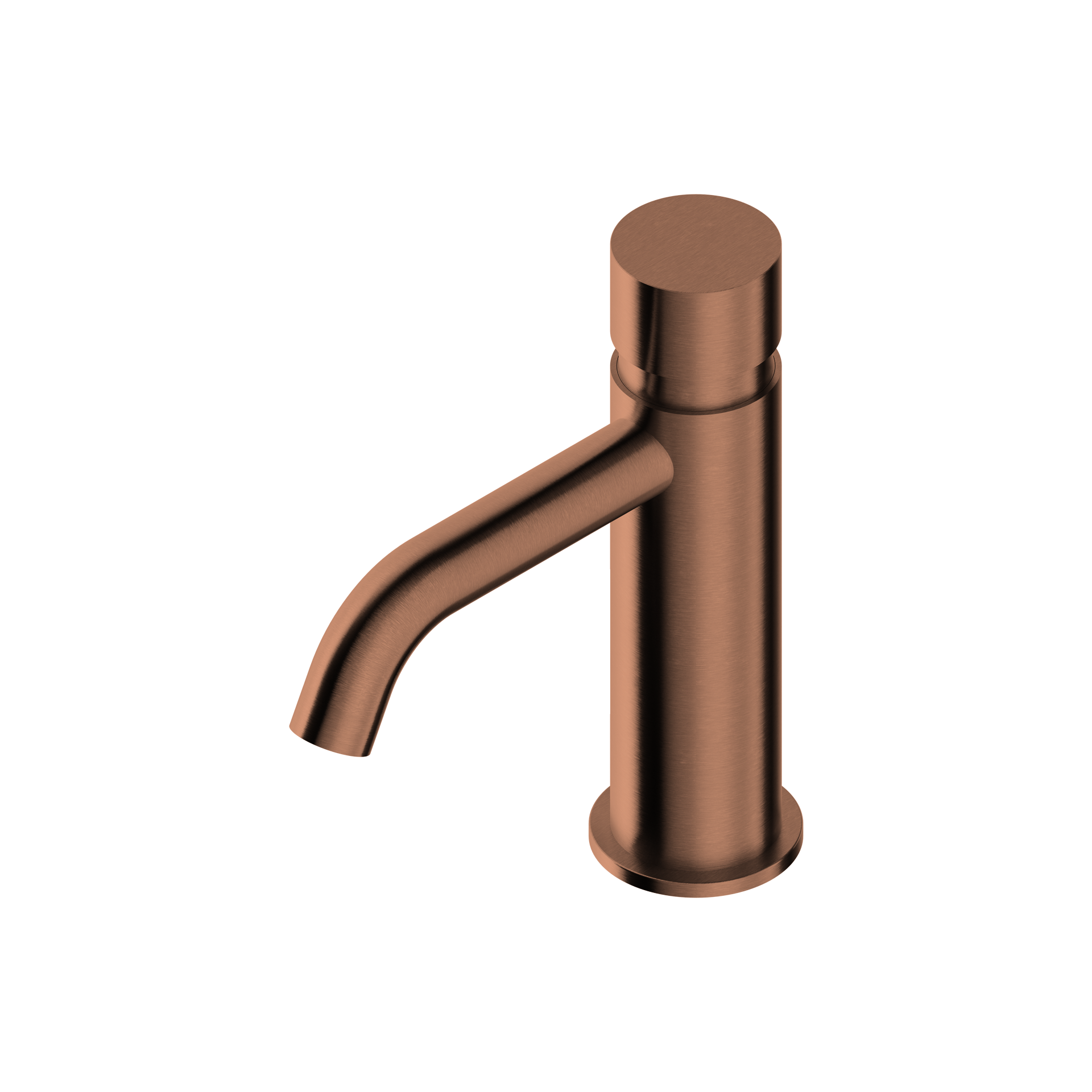 Tubico - Rubinetto mono acqua lavabo temporizzato in acciaio inox 316L - Copper PVD - T14265C