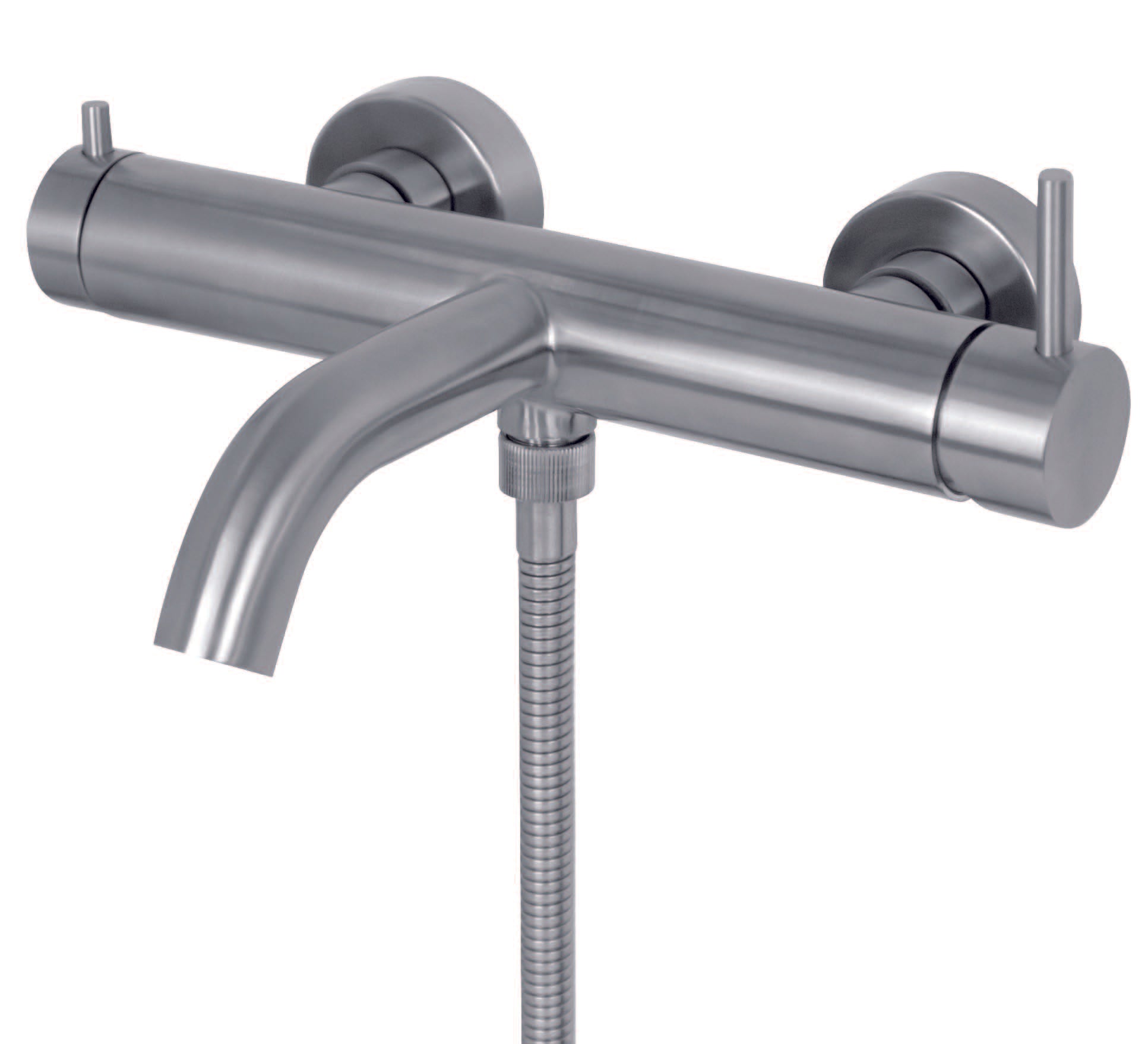 Tubico Nilo rubinetto miscelatore esterno vasca con deviatore in acciaio inox Made in Italy cod. T20085S