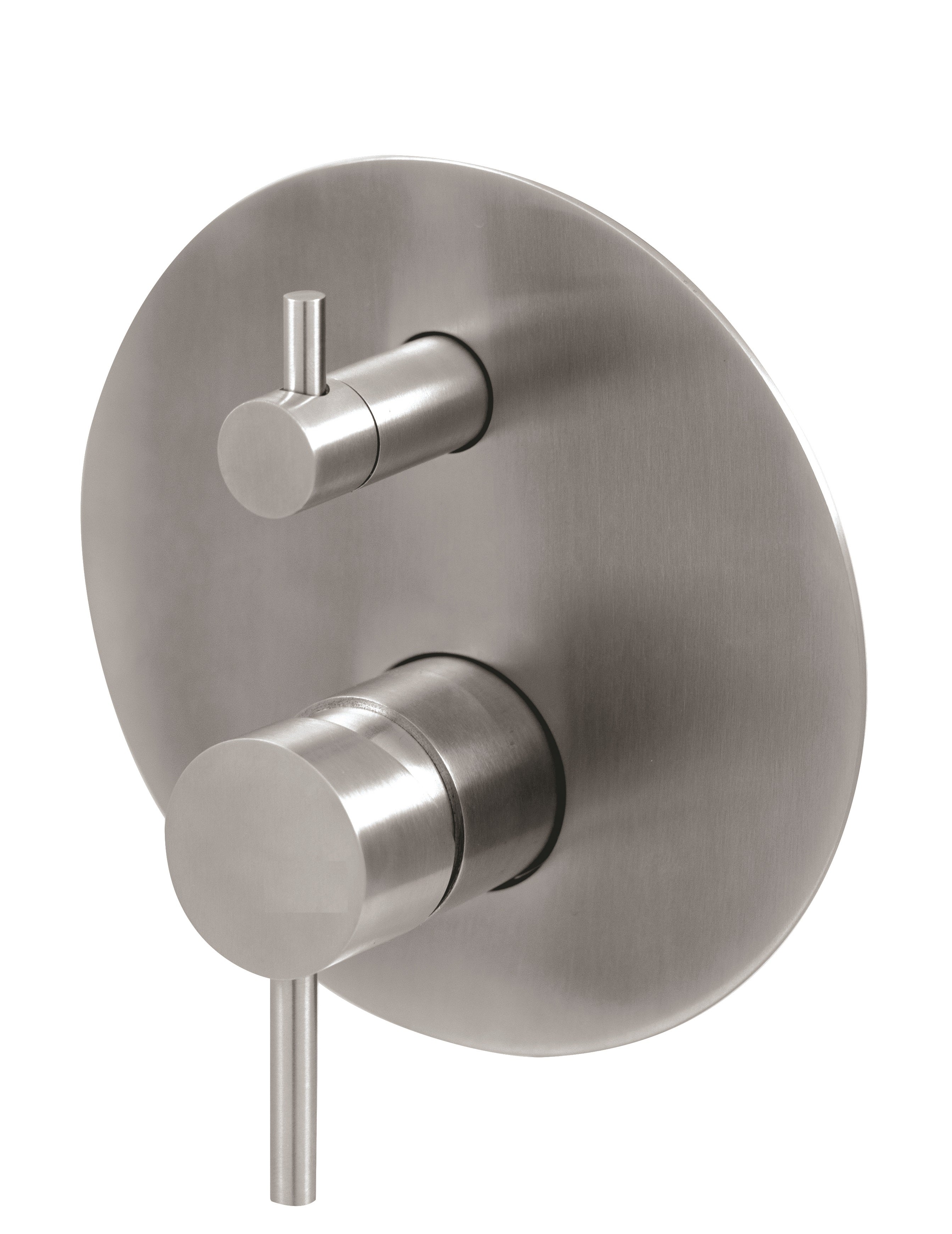 Tubico Colorado miscelatore per doccia da incasso con deviatore in acciaio inox con maniglia Antracite Made in Italy T20142A