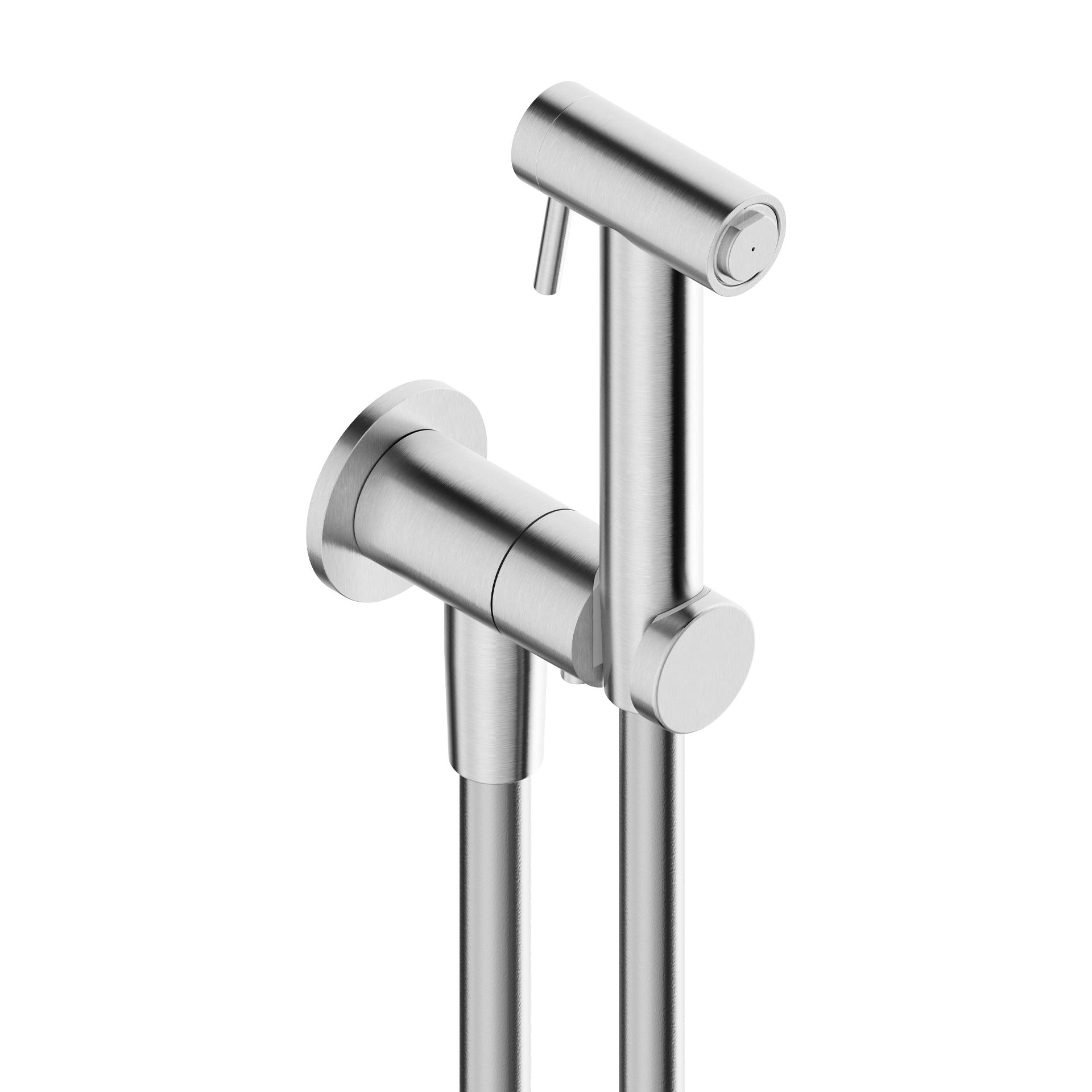 Tubico Set wc inox 316L satinato con idroscopino Made in Italy T34061S