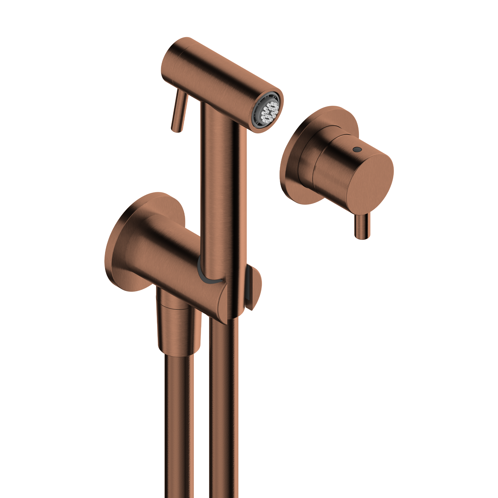 Tubico - Set WC in acciaio inox 316L con miscelatore Copper PVD - T34066C