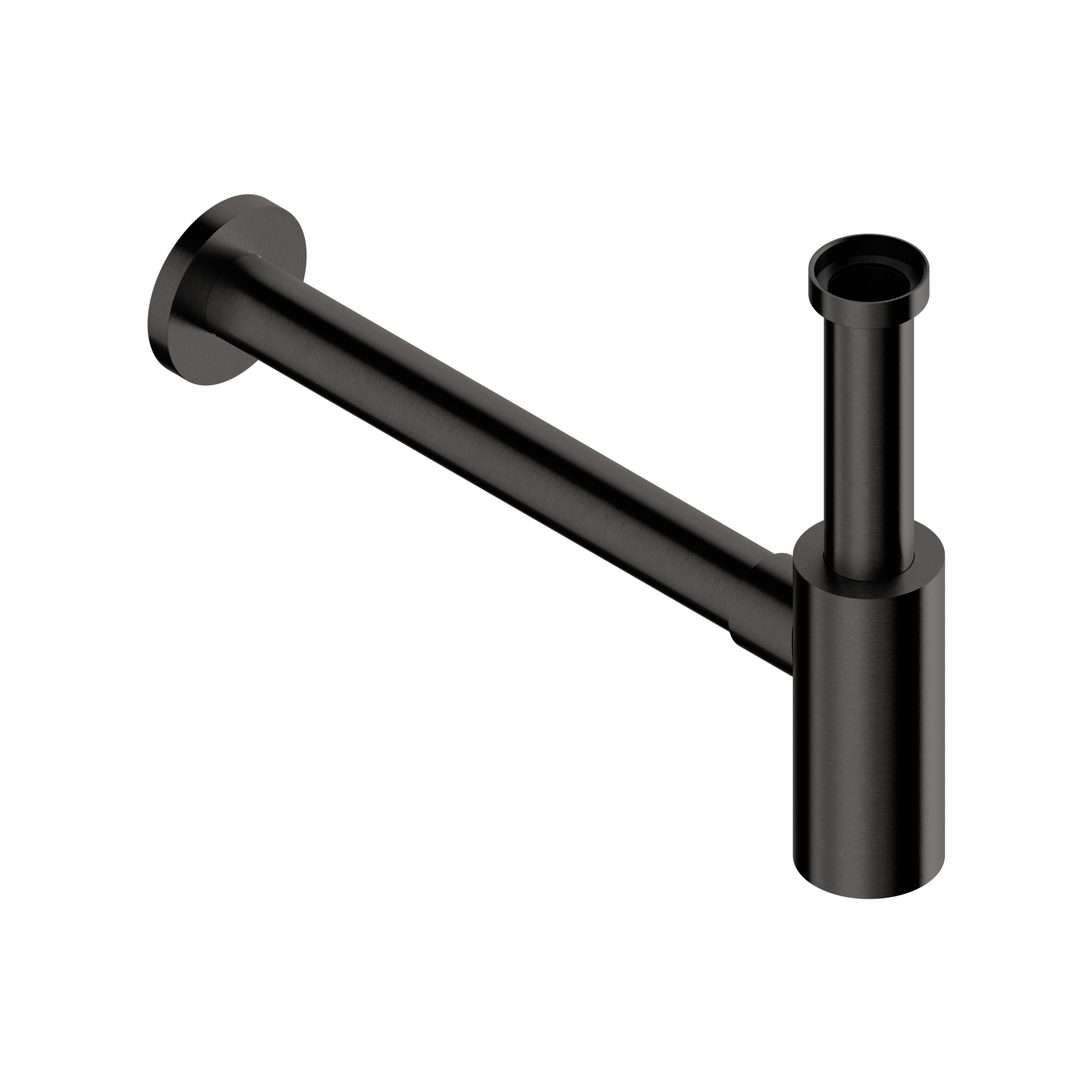 Tubico sifone per lavabo in acciaio inox 304L nero Made in Italy T34079B