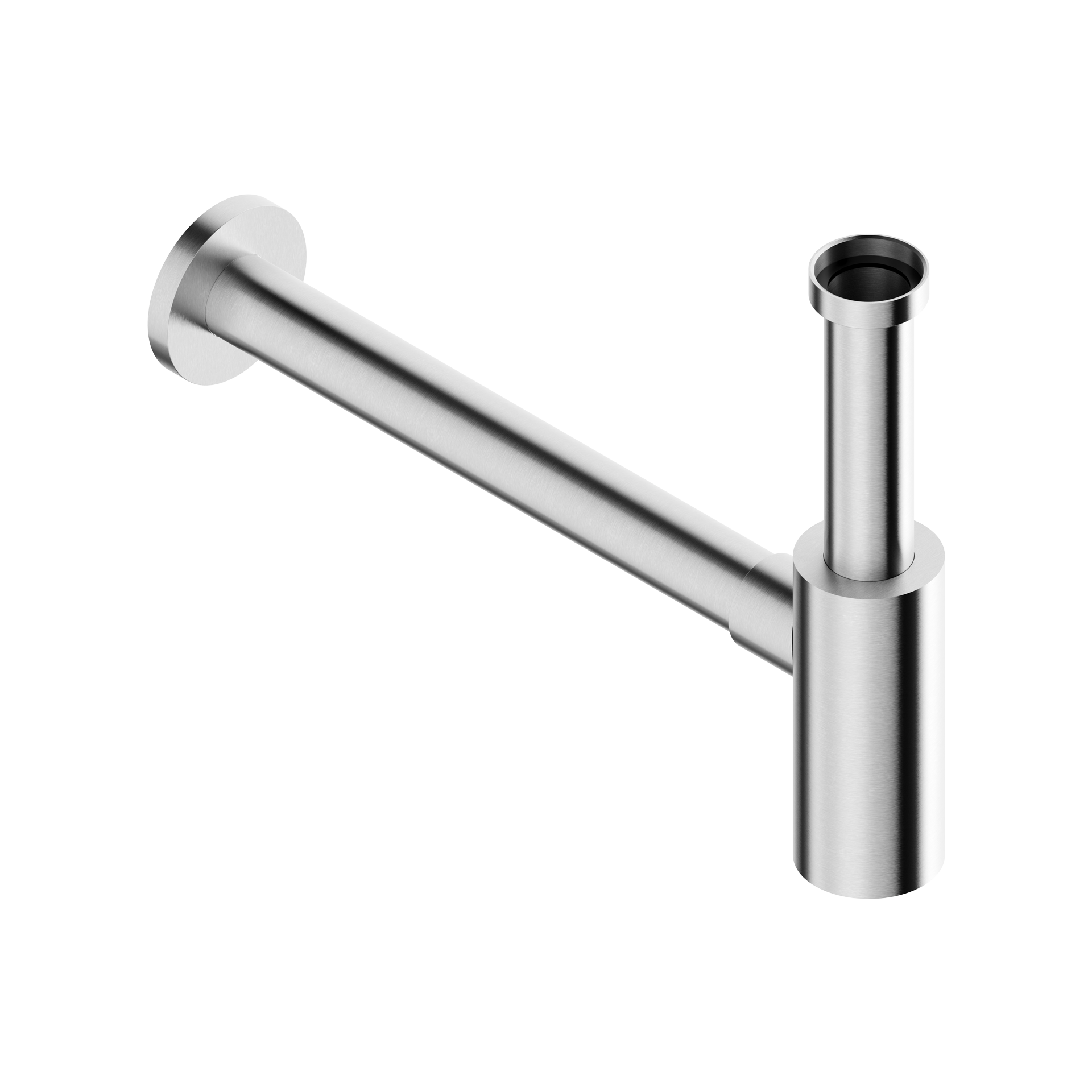 Tubico sifone per lavabo in acciaio inox 304L satinato Made in Italy T34079S