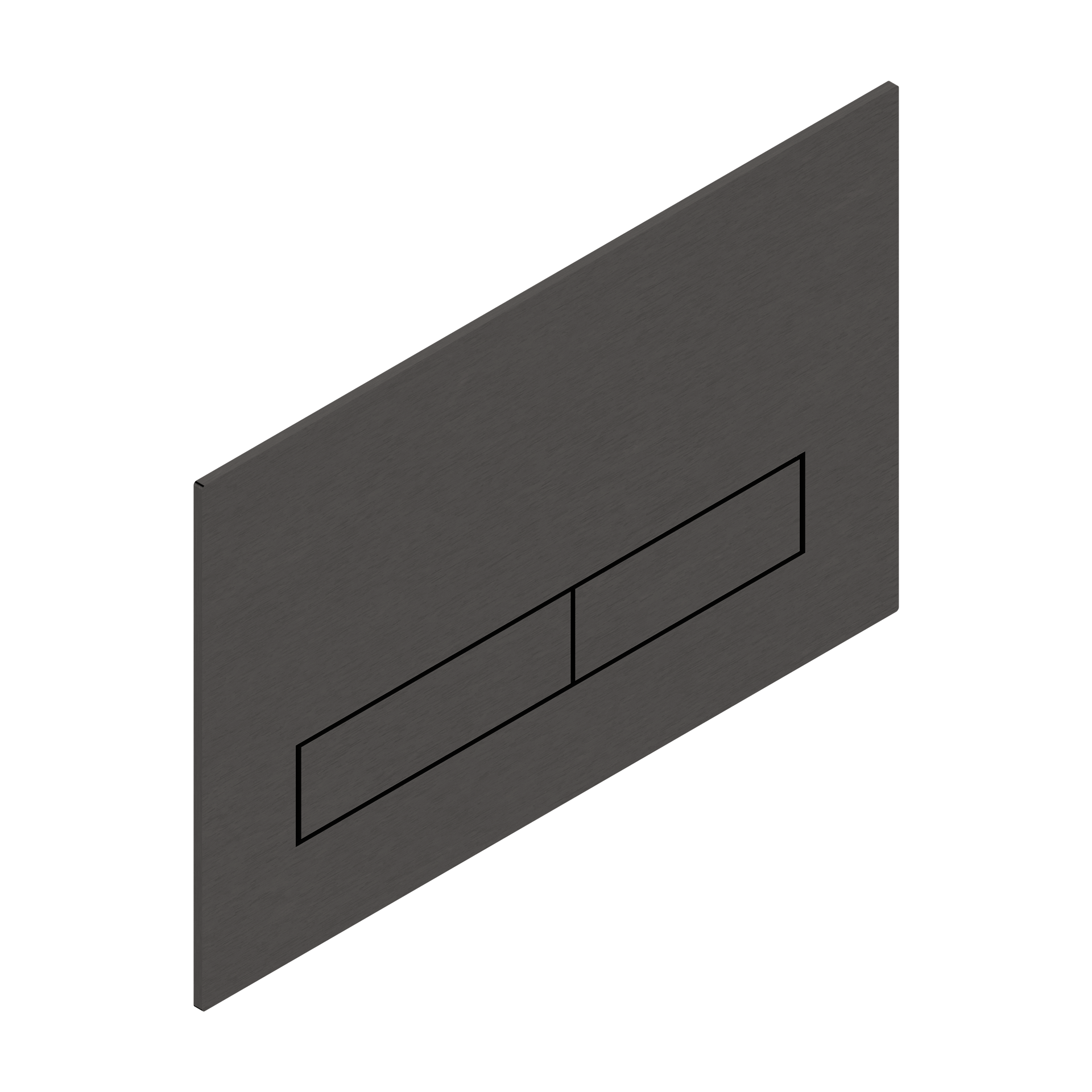 Tubico placca di comando in acciaio inox 304L nero Made in Italy T34100B