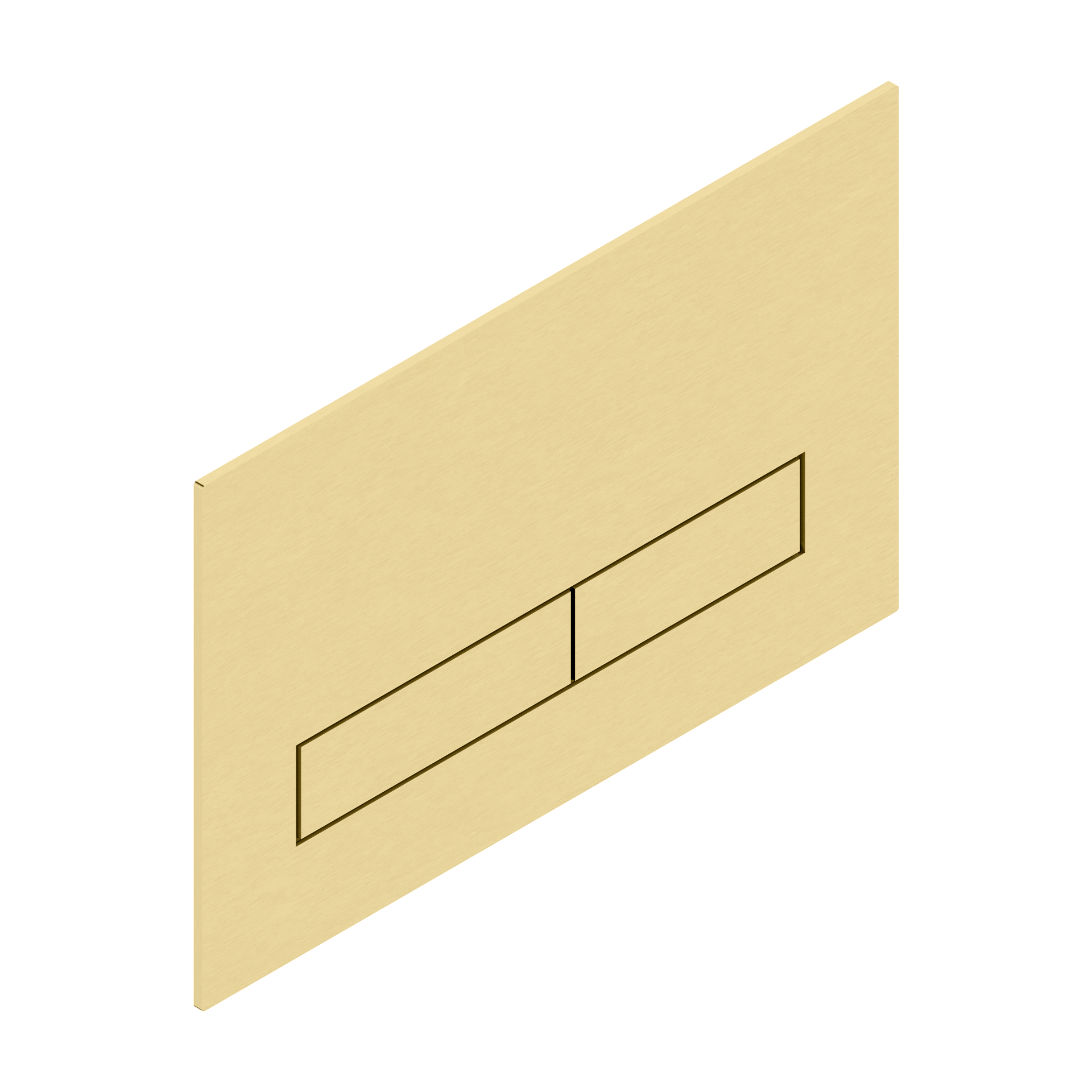Tubico placca di comando in acciaio inox 304L oro Made in Italy T34100G