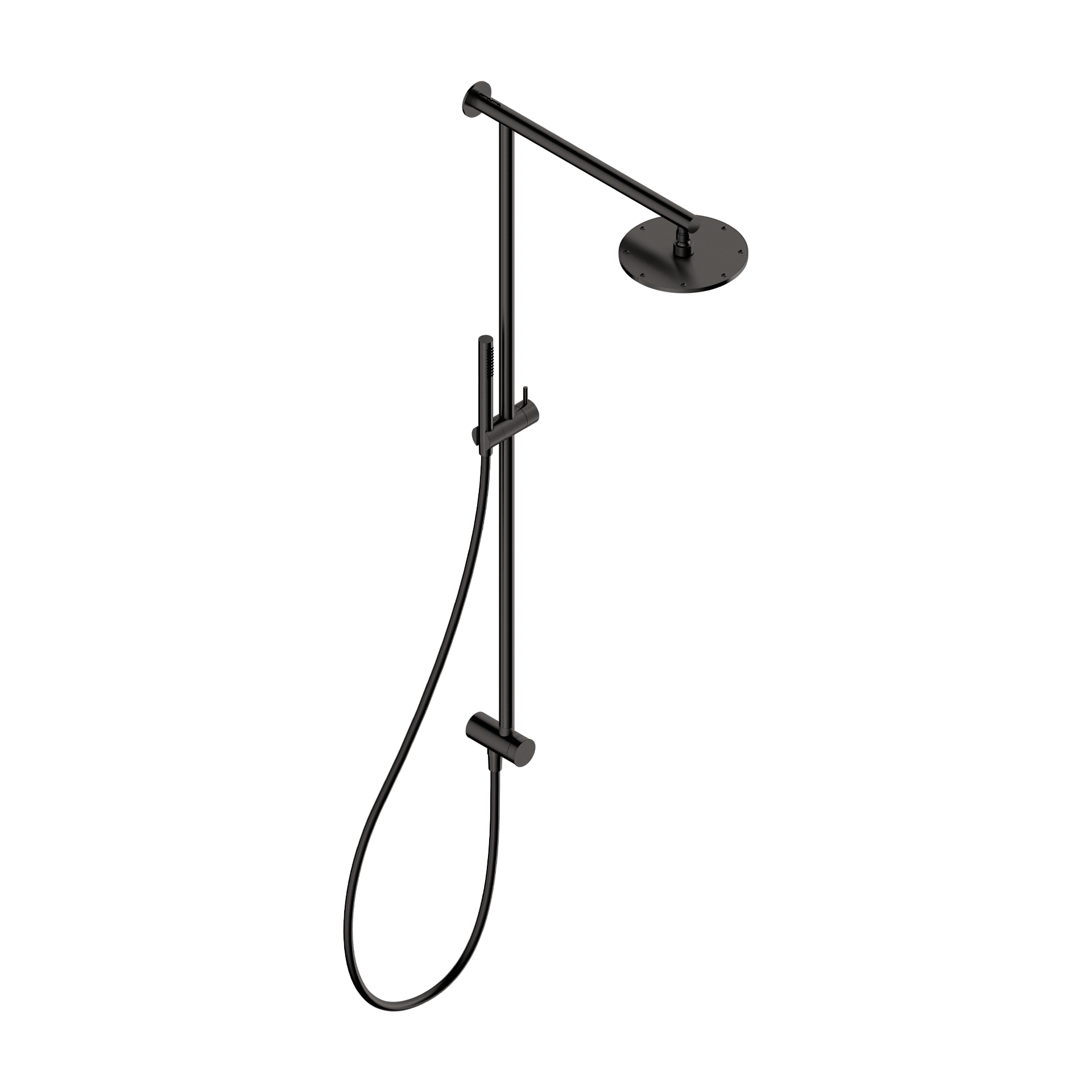 Colonne de douche Tubico Flows en acier inoxydable noir Fabriquée en Italie T34122B